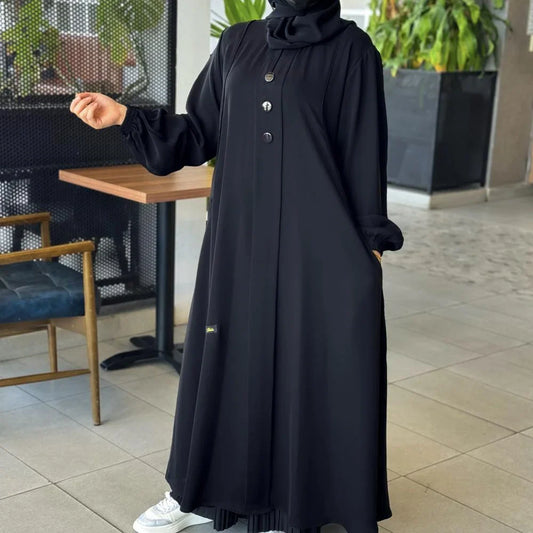 Abaya Jouhara N23 avec Poches – Élégance et légèreté au quotidien