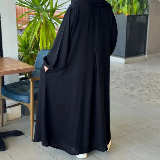 Abaya Jouhara N23 avec Poches – Élégance et légèreté au quotidien