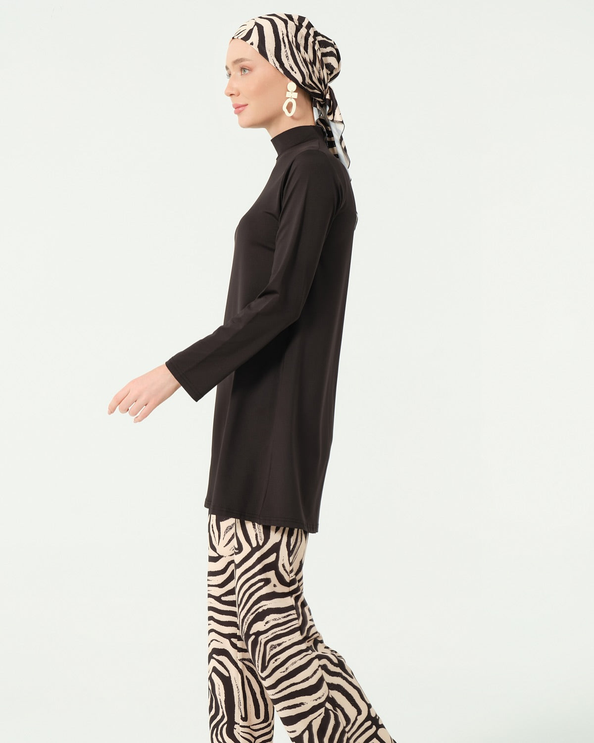 Zebra - Burkini 5 piéces avec Cache