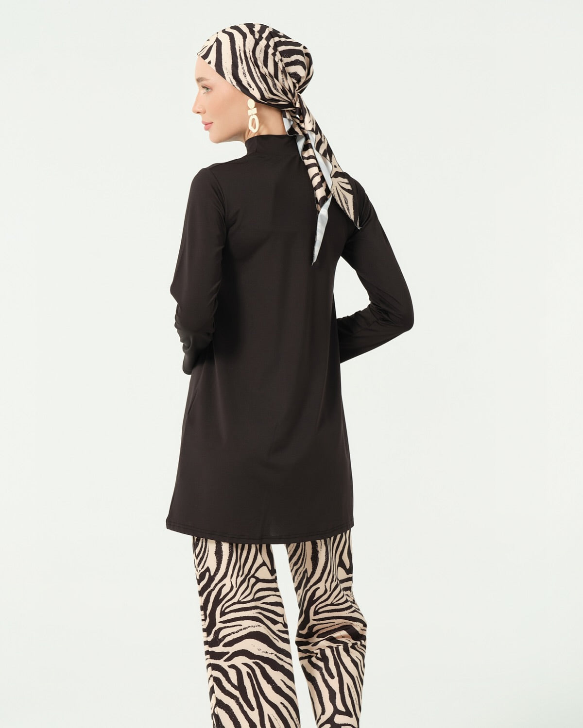 Zebra - Burkini 5 piéces avec Cache