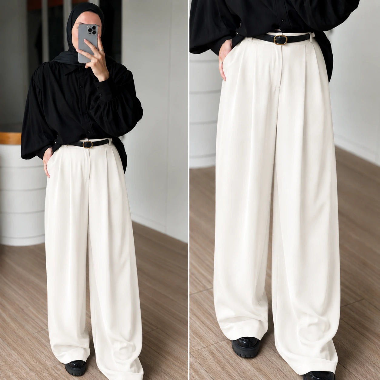 Sienna – Pantalon Palazzo Fluide