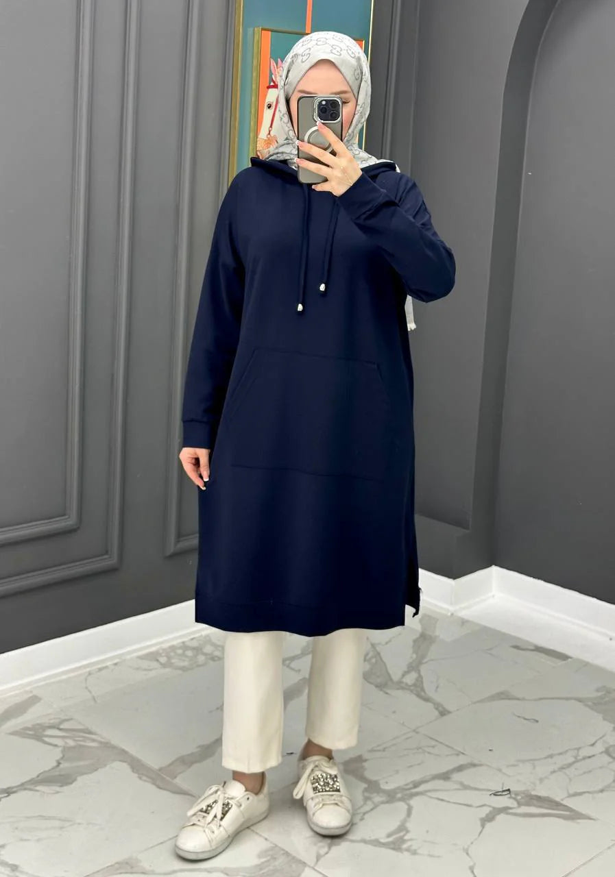 Hello Winter - Sweat Tunic à Capuche