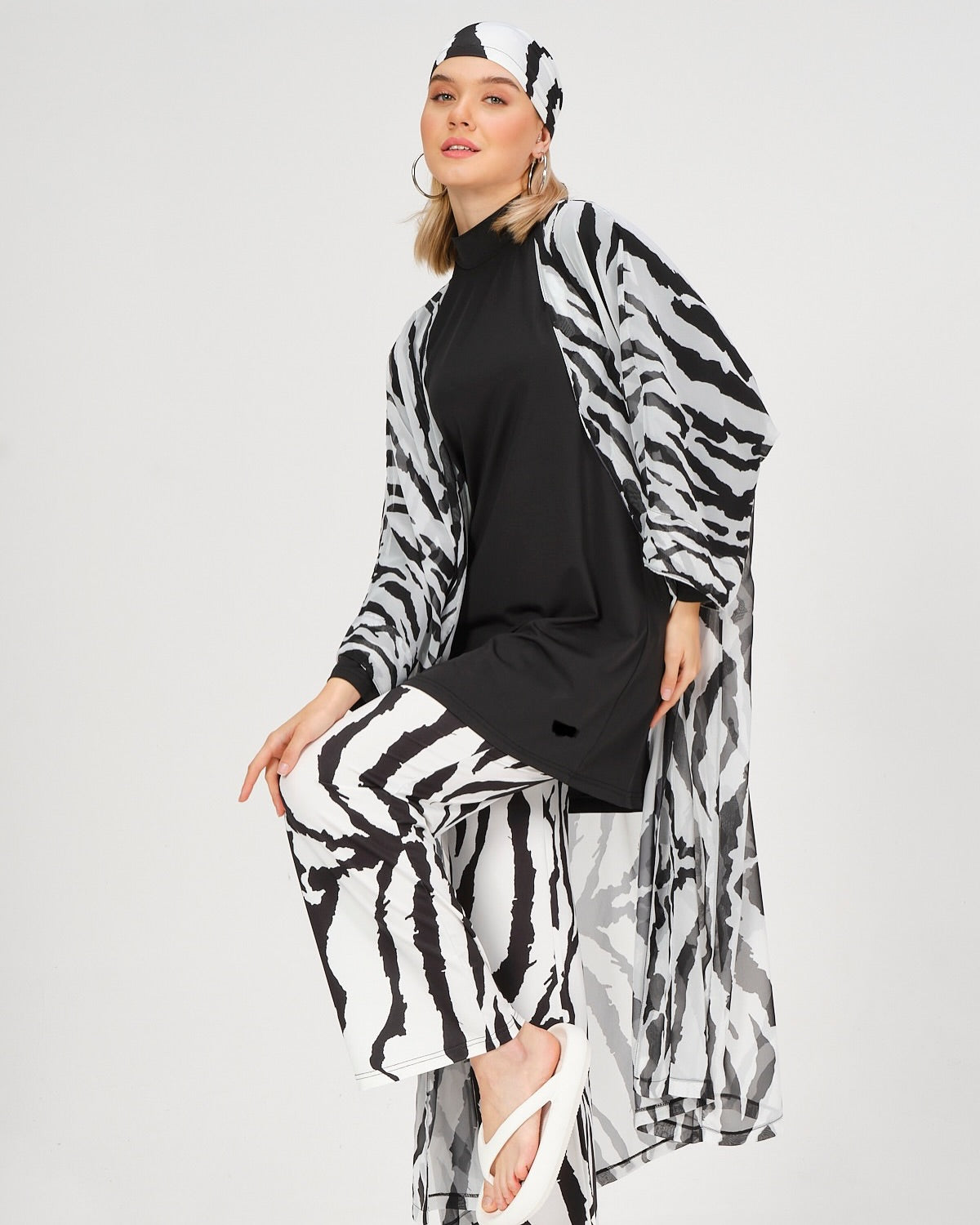 Zebra - Burkini 5 piéces avec Cache